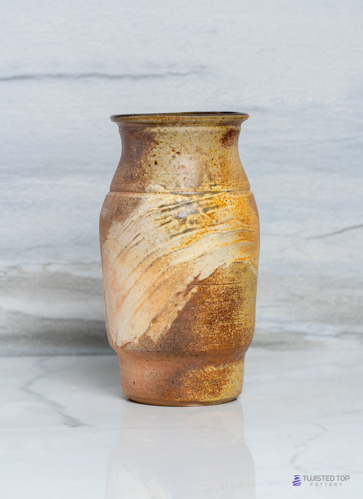 Wood Fired Ceramic Pottery Vase
