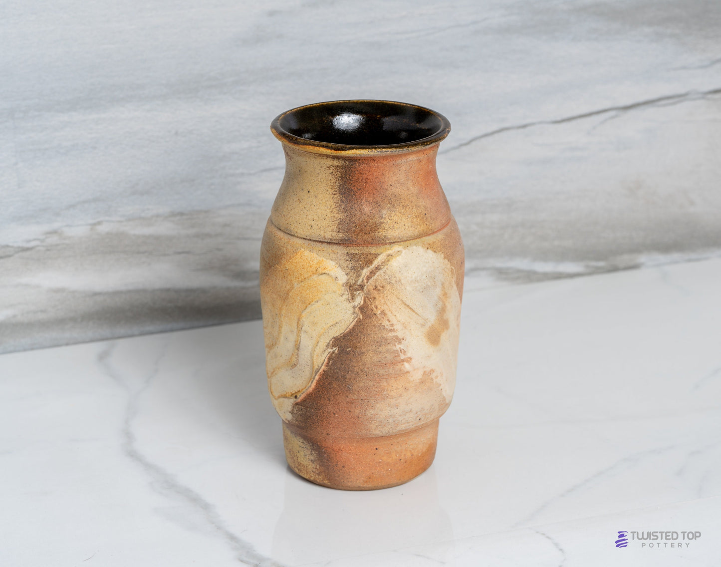 Wood Fired Ceramic Pottery Vase