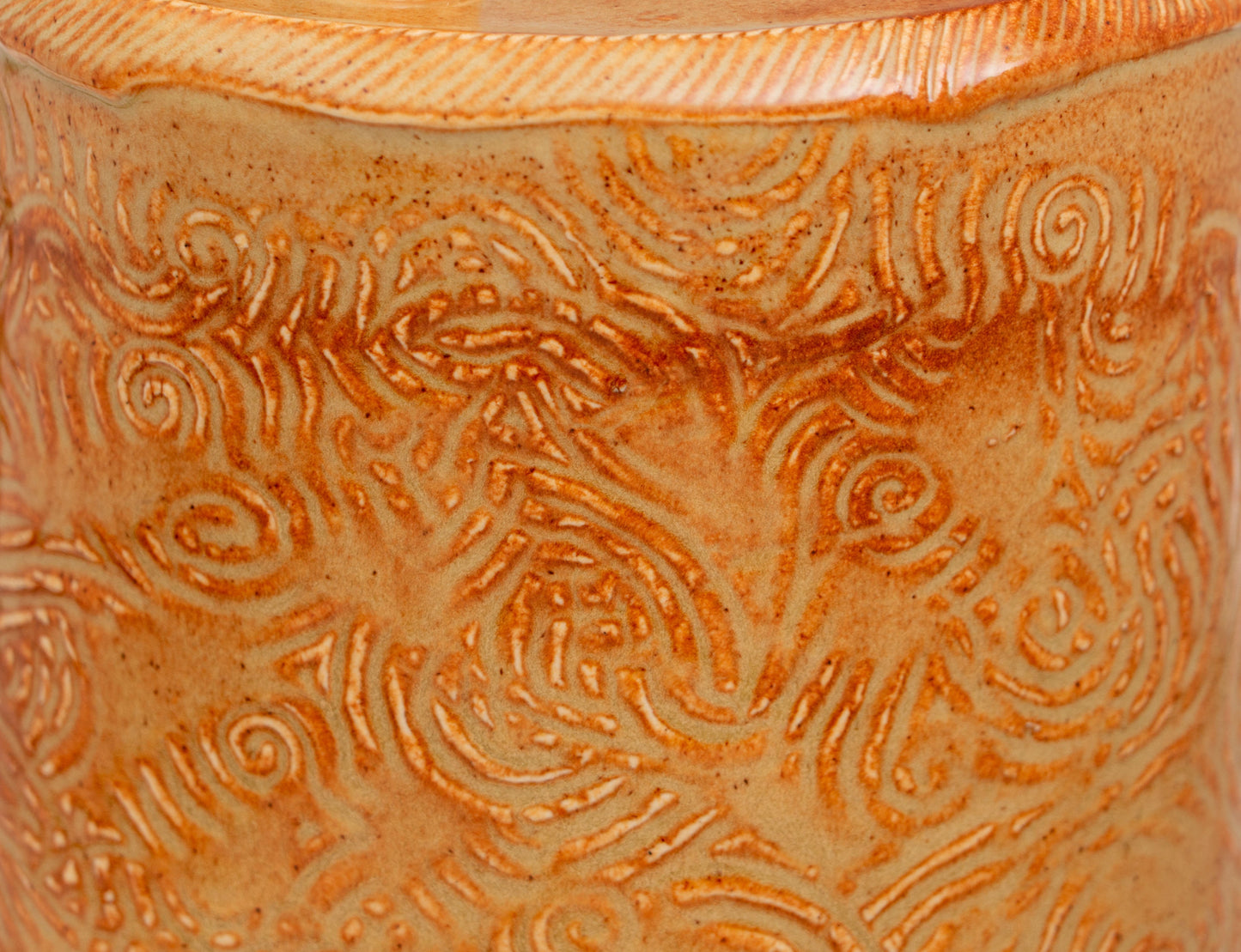 Large Shino Double Necked Vase