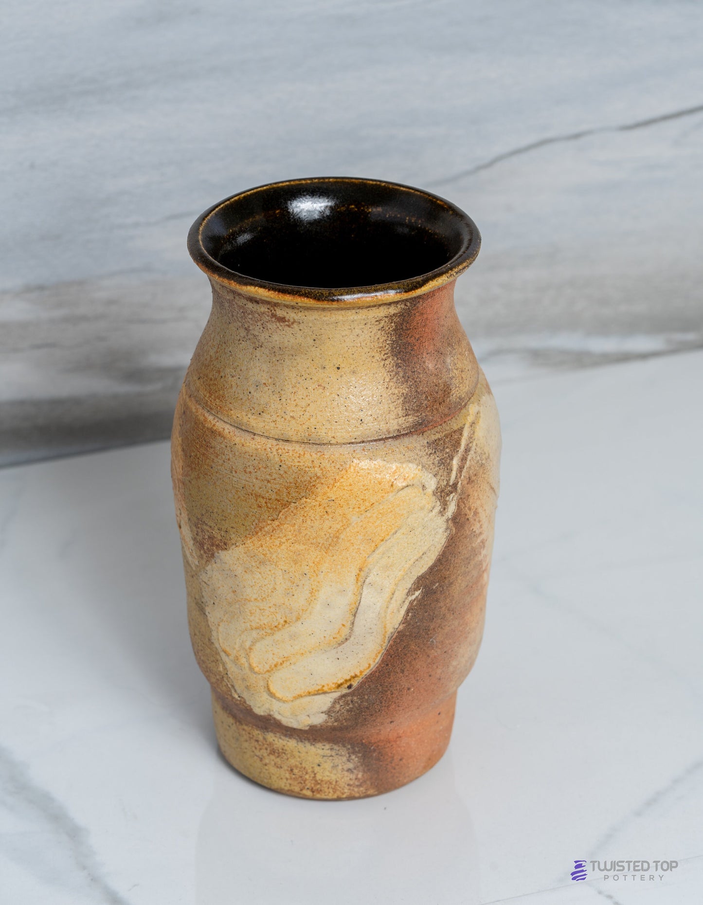 Wood Fired Ceramic Pottery Vase