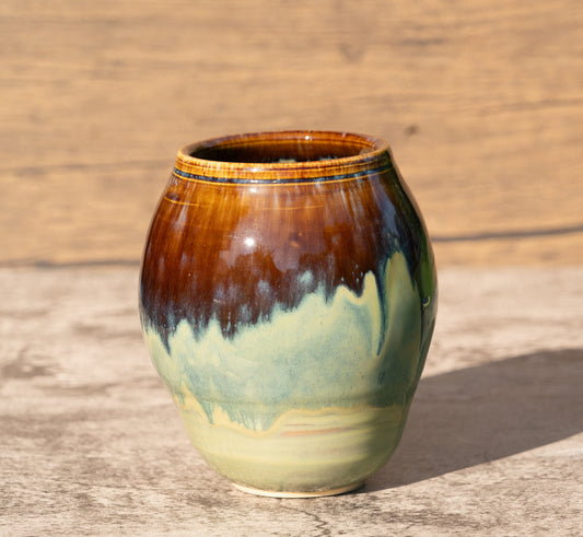 Tenmoku and Jade Vase