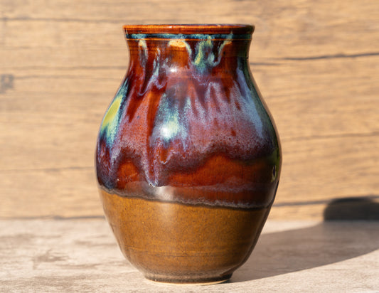 Tenmoku and Jade Vase